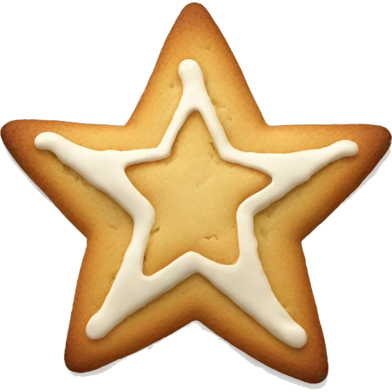 Christmas star cookie emoji