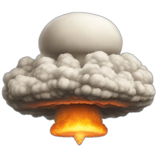 atom bomb mushroom cloud emoji