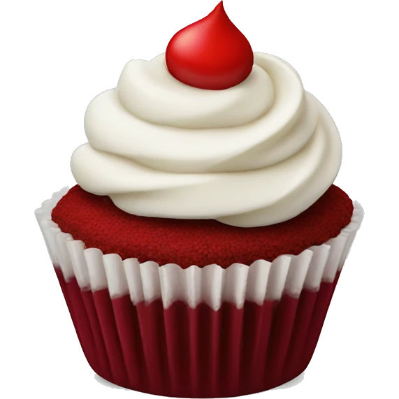 Red velvet cupcake  emoji