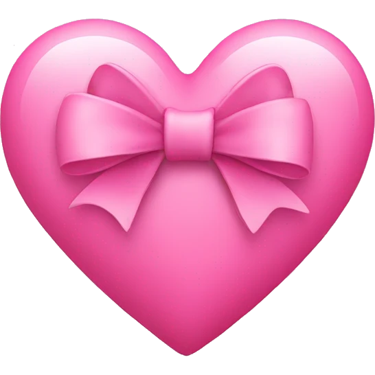pink heart with a bow emoji