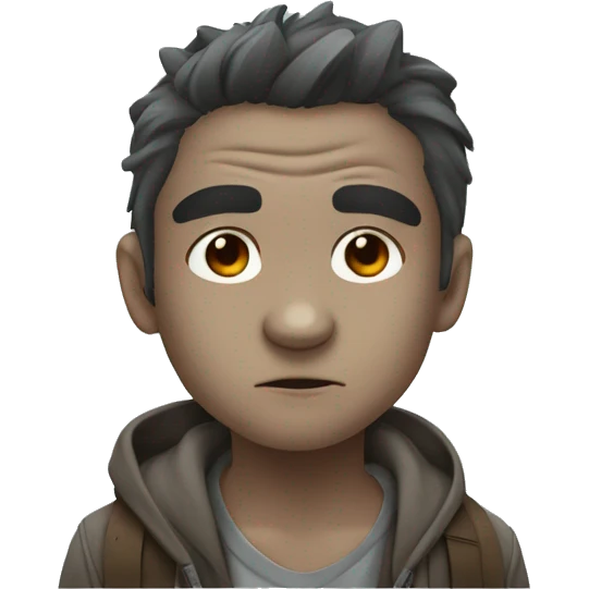 Cara de mapache estilo anime emoji