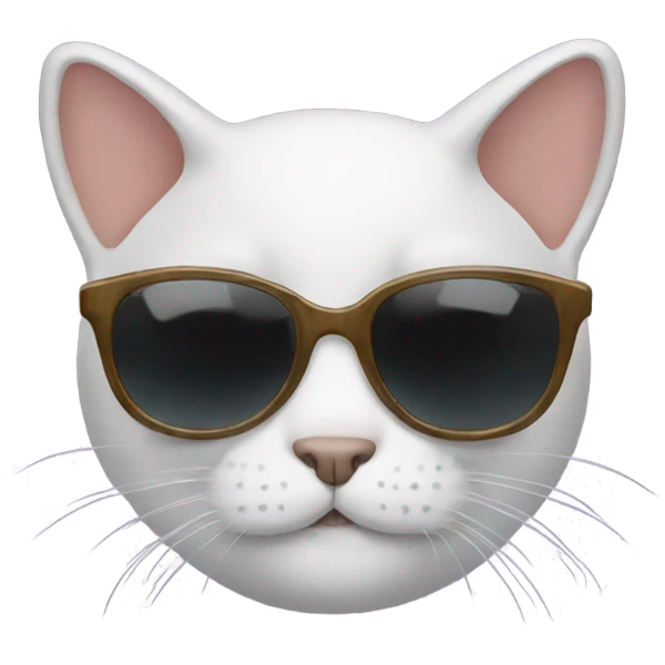 Cat with sunglasses emoji