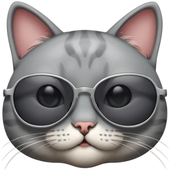 Cat wearing sunglasses emoji