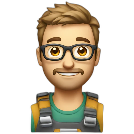 australian man designing an app emoji