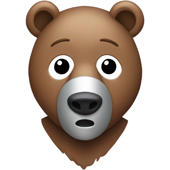 Bear with a facemask emoji