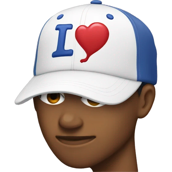 Los Angeles baseball cap with a heart emoji