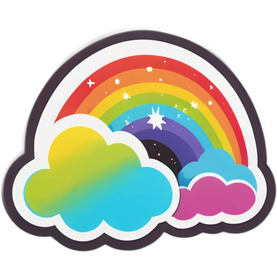 Arcobaleno 🌈 nello spazio 👨‍🚀 emoji