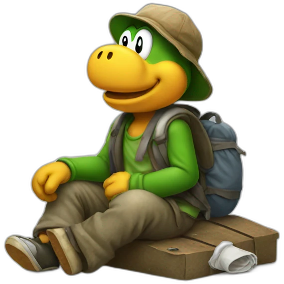 homeless yoshi emoji