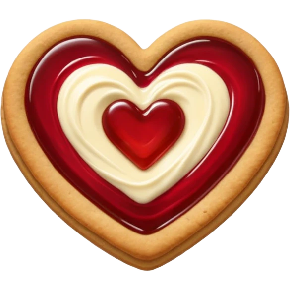 heart jam cookie emoji