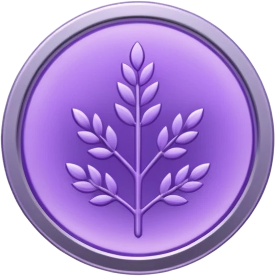 I need you to recreate this image exactly as is but make the color of the coin a ver light purple hue give me three options with different hues of purple emoji