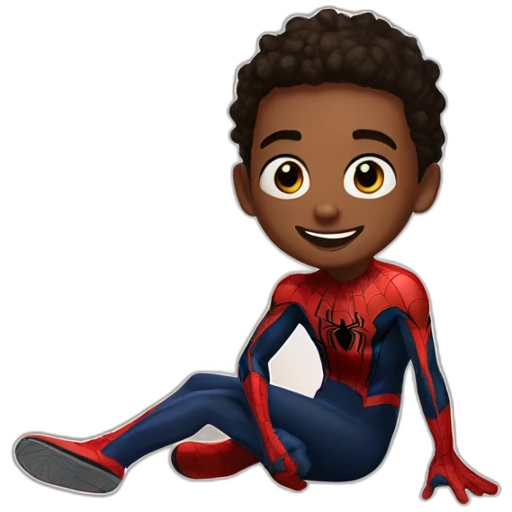Spiderman miles morales emoji