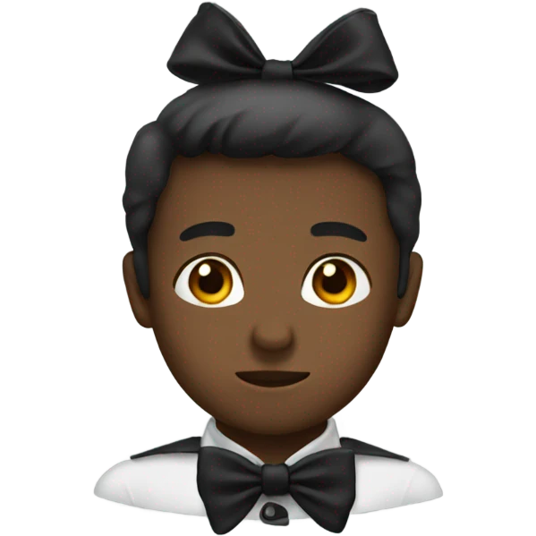 Black bow emoji