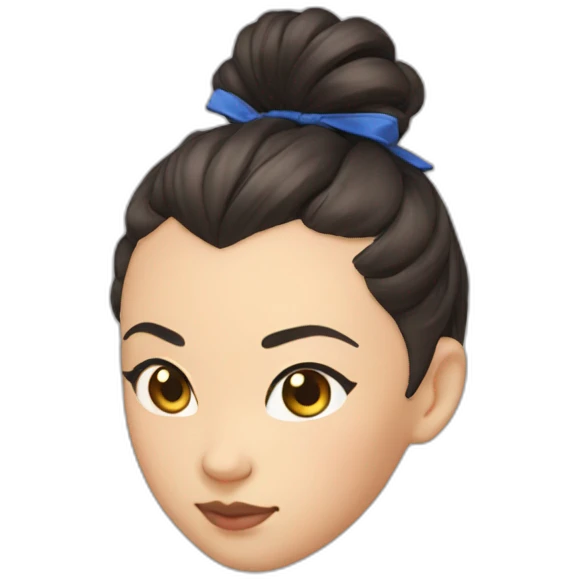 chun li hair bun emoji