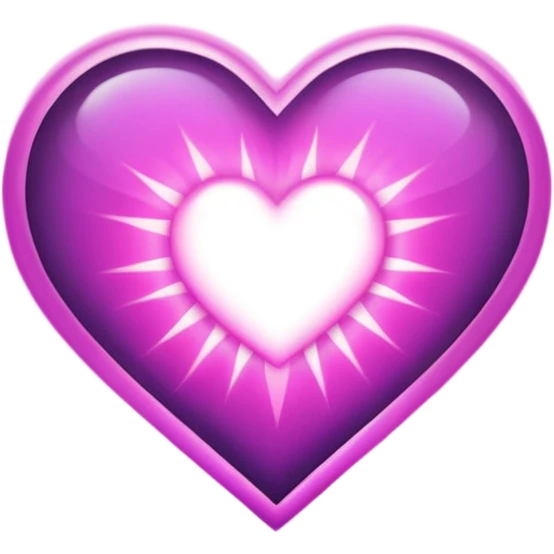 magical heart with aura emoji