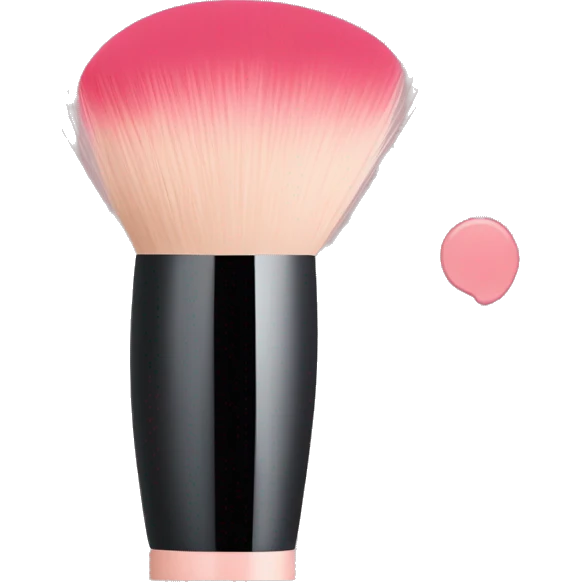makeup brush & blush emoji