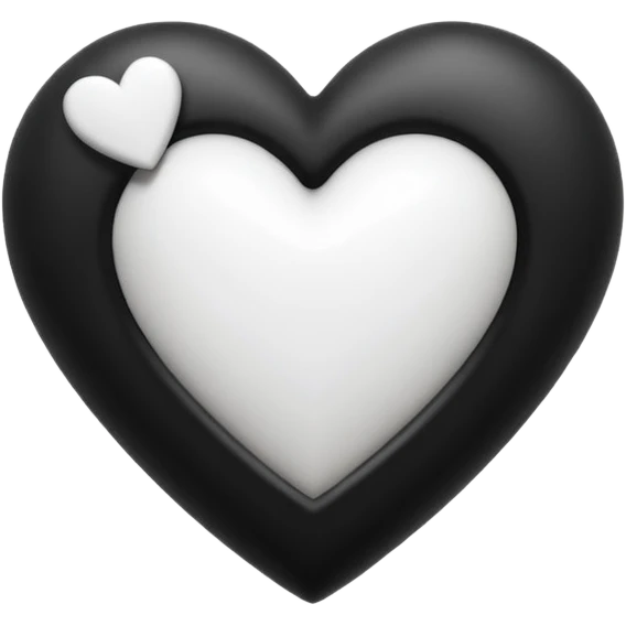 can you make an amongus charter made out of white and black hearts emoji
