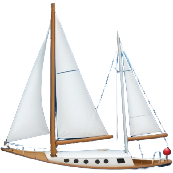 Sailboat stormy emoji