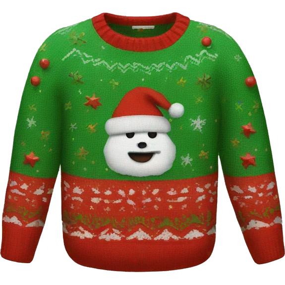 Christmas sweater emoji