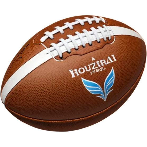 Balón de rugby holograma  emoji