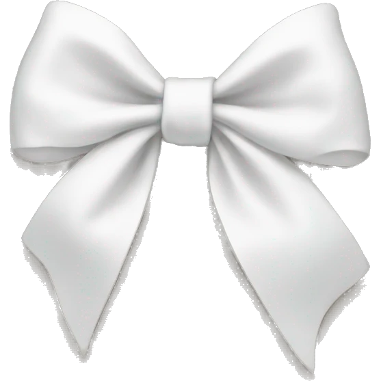 white bow emoji