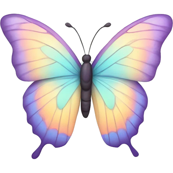 Pastel butterfly emoji