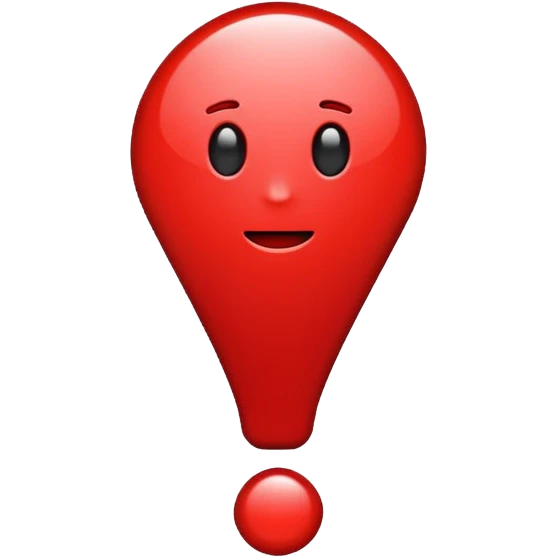 exclamation mark full red emoji