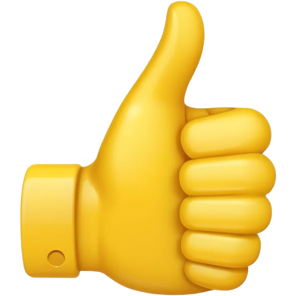 thumbs up emoji, positive and bold emoji