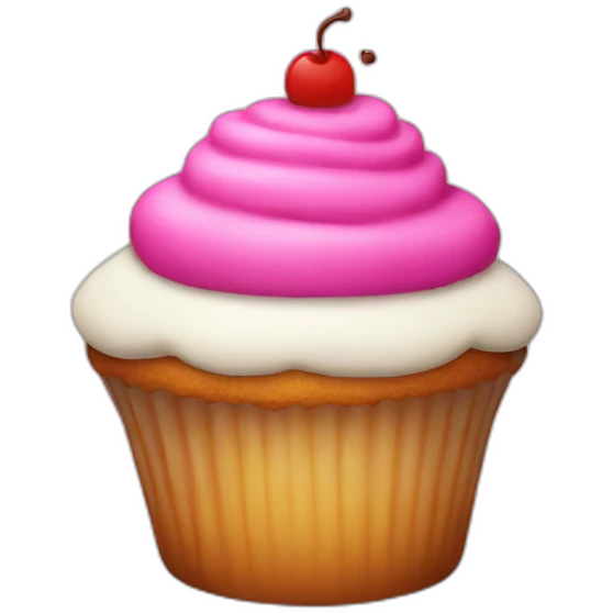 a fat cupcake emoji