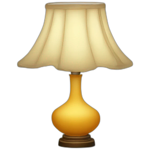 lamp in a dressing emoji