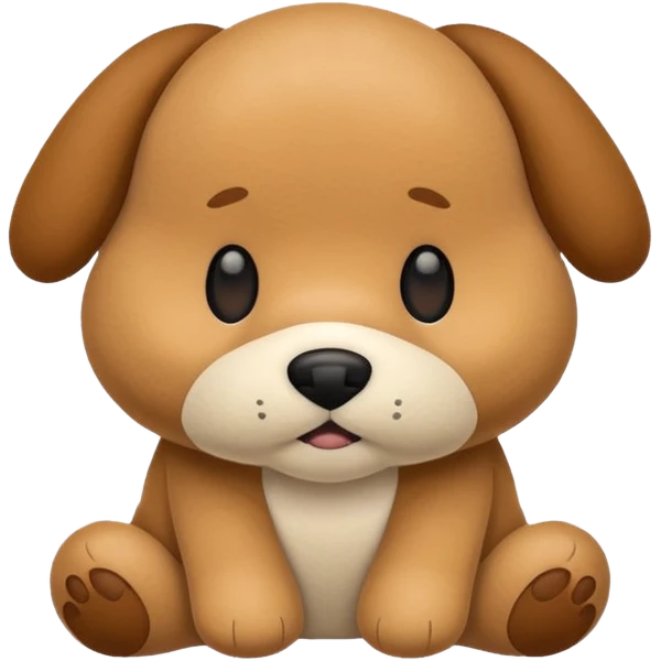 Plush dog toy  emoji