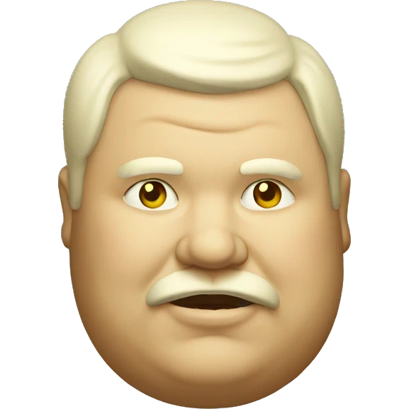 Fat man vintage emoji