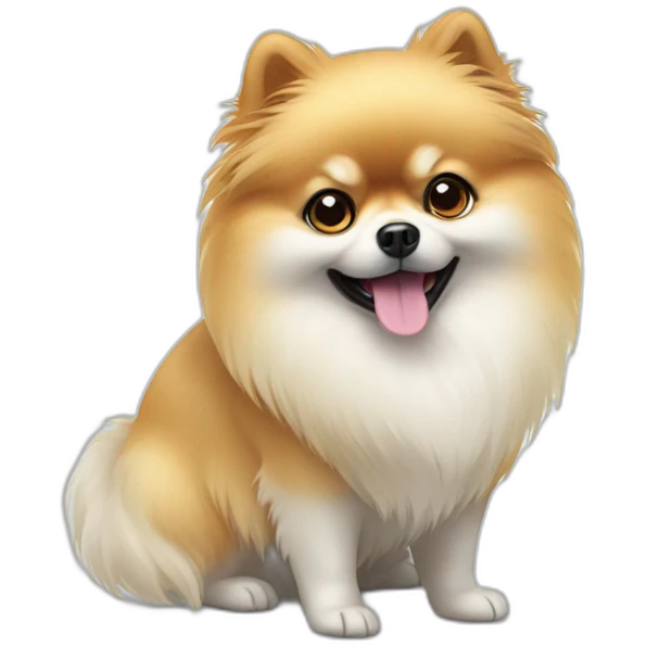 Pomeranian ghost emoji
