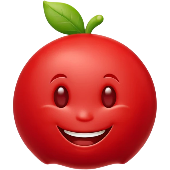 a babybel cheese character with a smiling face emoji
