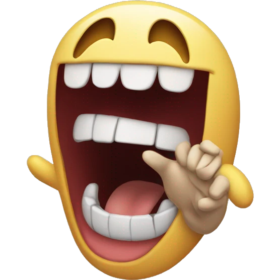 Screaming emoji with hands on the head emoji