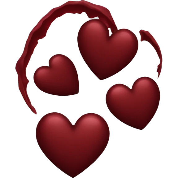 Dark red heart emoji