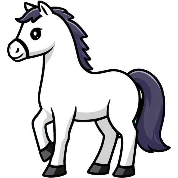 Horse on a beach  emoji