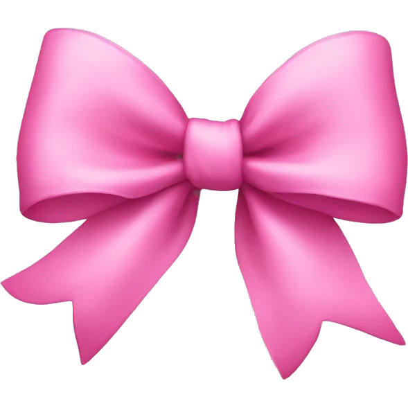 Pink bow emoji