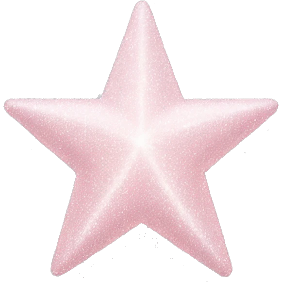 pale pink star sparkle emoji