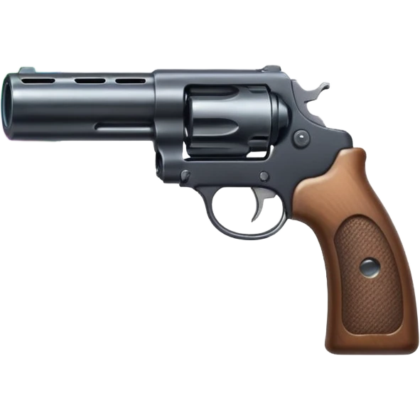 Bubbles come out of the gun barrel emoji