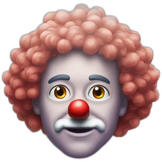 clown wig red nose Ulf Kristersson emoji