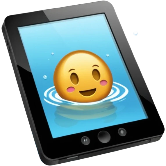 E reader caduto in acqua  emoji