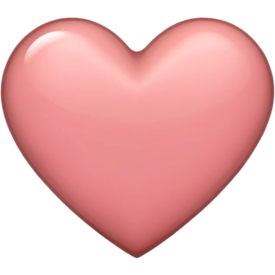 Rosy brown color heart emoji