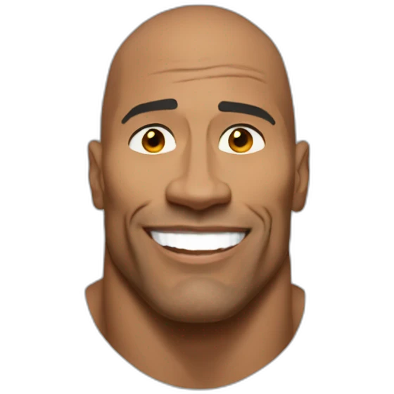 Dwayne the rock johsnon emoji