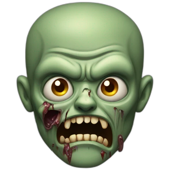 Craizy zombie emoji