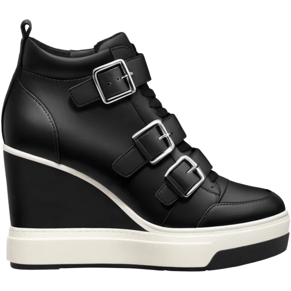 steve madden wedge sneakers hook and loop strap emoji