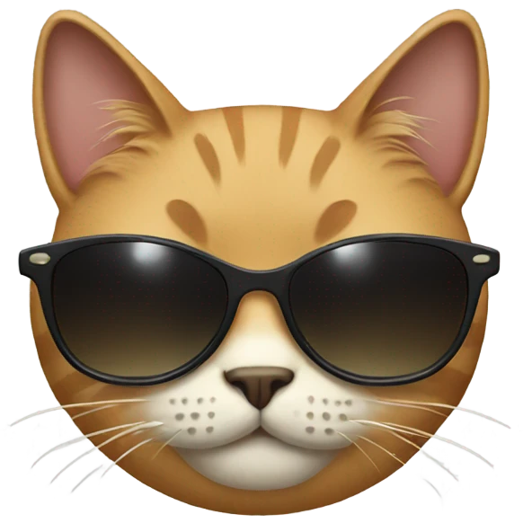 Cat with sunglasses emoji