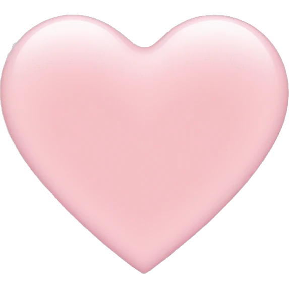Light pink heart emoji
