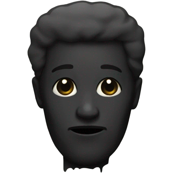 a black grave emoji