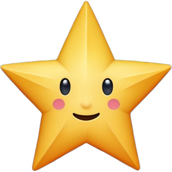 realistic star on space view emoji