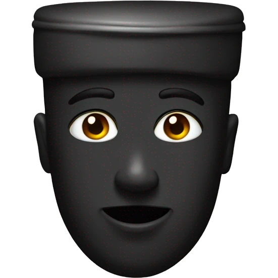 Black Toilette emoji